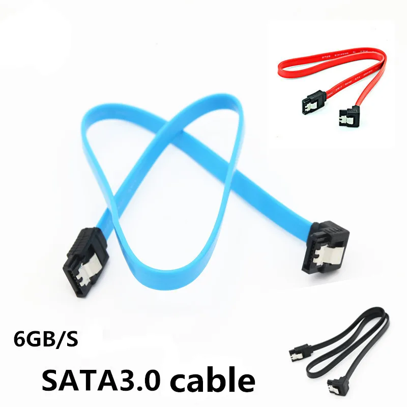 SATA 3.0 hard drive data cable 90 degree elbow sata3.0 SSD solid state hard drive cable serial hard drive cable 45cm