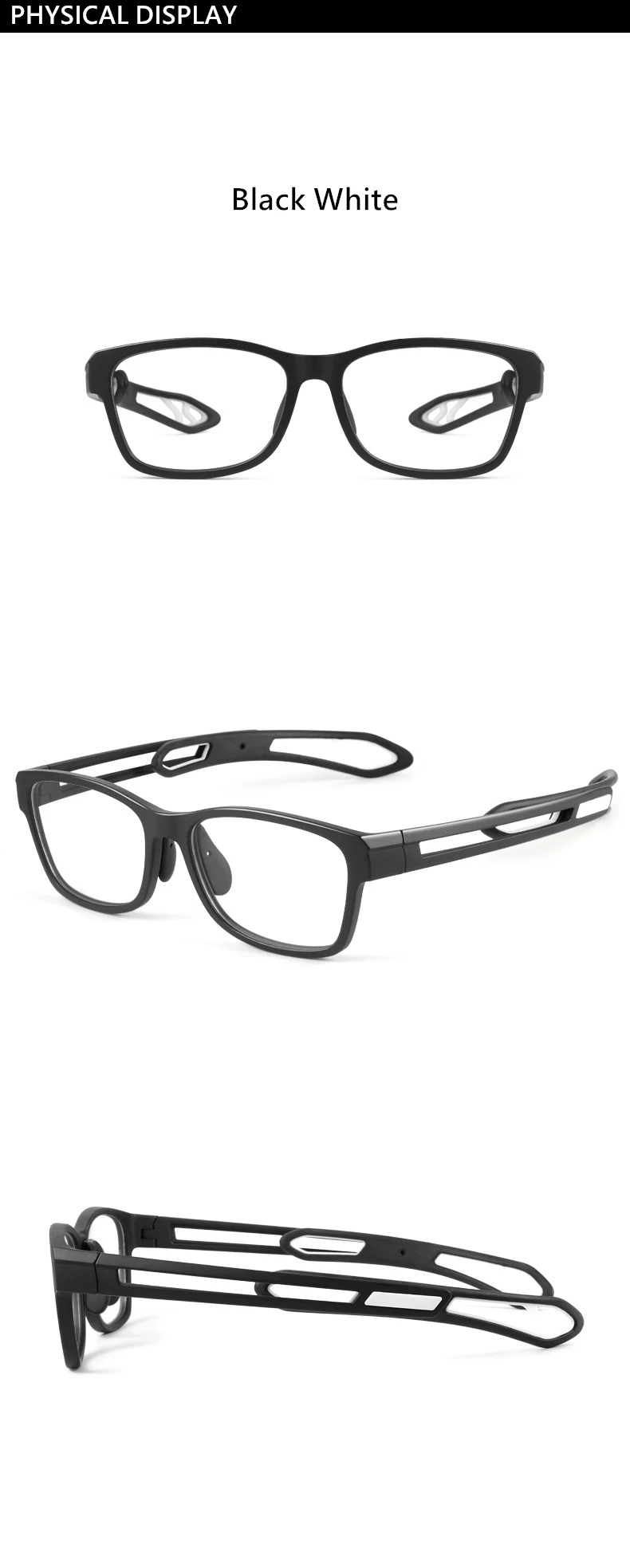 Männer Und Frauen Mode Im Freien Reiten TR90 Brille Nicht-Slip Myopie Basketball Sport Brille Super Licht Und Komfortable YD1927 – Detail 7