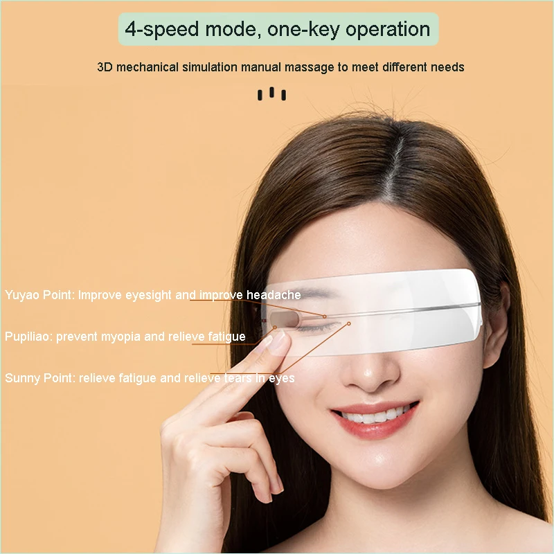 Electric Eye Massager Rotating Kneading Eye Fatigue Relieve Warm Compress Massager Music Eye Protection Anti Wrinkle Eey Beauty