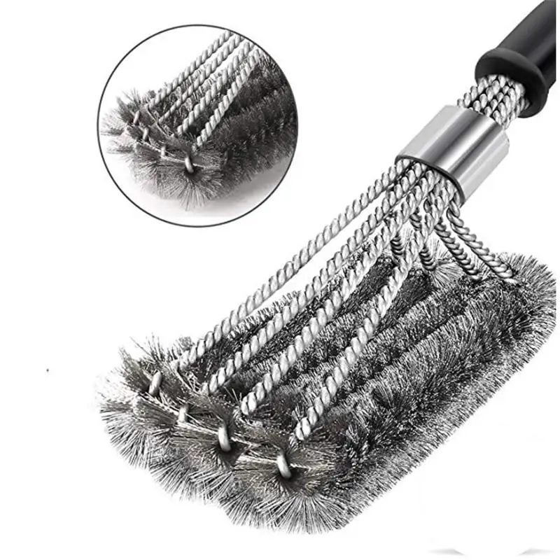 18 inch large BBQ barbecue cleaning brush wire brush barbecue net brush oven brush barbecue cleaning brush tool