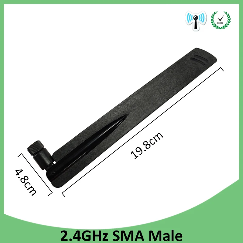 EOTH 2.4g antenna 8dbi sma male wlan wifi 2.4ghz antene IPX ipex 1 SMA female pigtail Extension Cable iot module antena