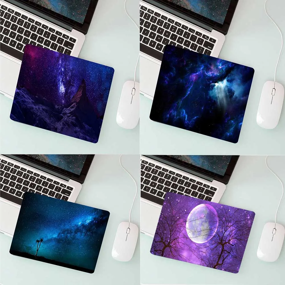 Wholesale Square Mouse Pad Starry Sky Gamer Mouse Pad Gaming Accessories Laptop Factory Production Keyboard Desk Mat 220x180x2mm