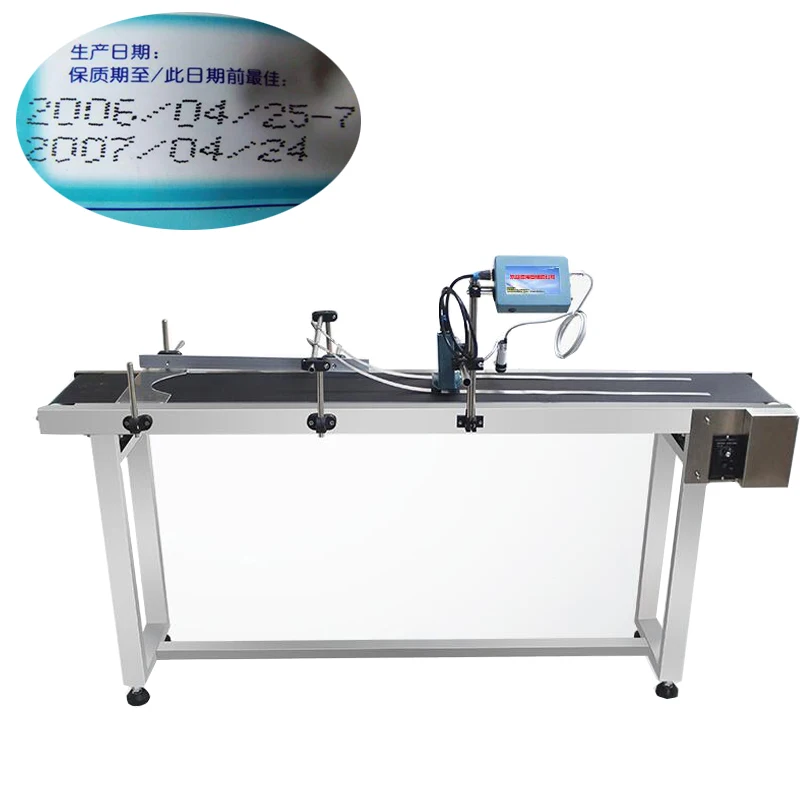 

Multiple languages printer Single head automatic coding marking machine Online Inkjet Printer Thermal Inkjet TIJ Printer