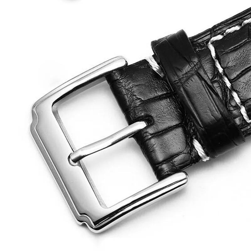 12 14 16 18 20 22mm Stainless Steel Clasp Buckle for Cow Leather Watch Band Fabric Nylon Watch Strap Silver Brushed metal Buckle