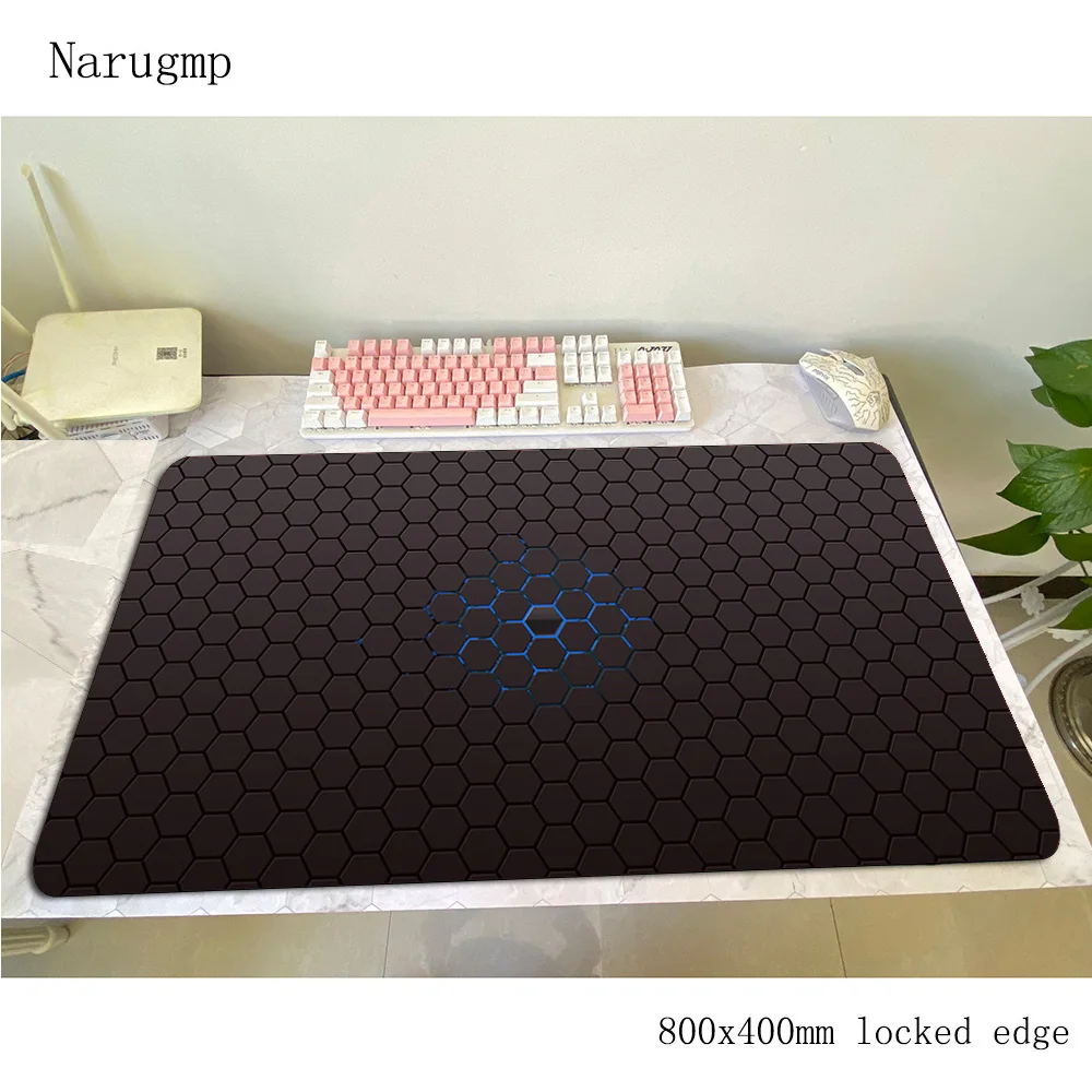 Hexagon Abstract mouse pad 800x400x4mm mats Professional Computer mouse mat gaming accessories Domineering mousepad games gamer