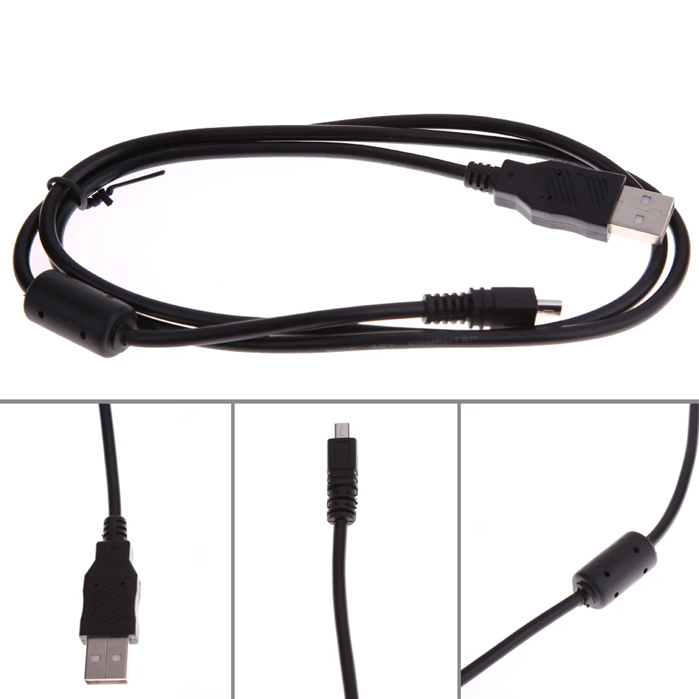 1m USB Data Cable Camera Data Pictures Video Sync Transfer Cables Cord Wire 8pin for Nikon/Olympus/Pentax/Sony/Panasonic/Sanyo
