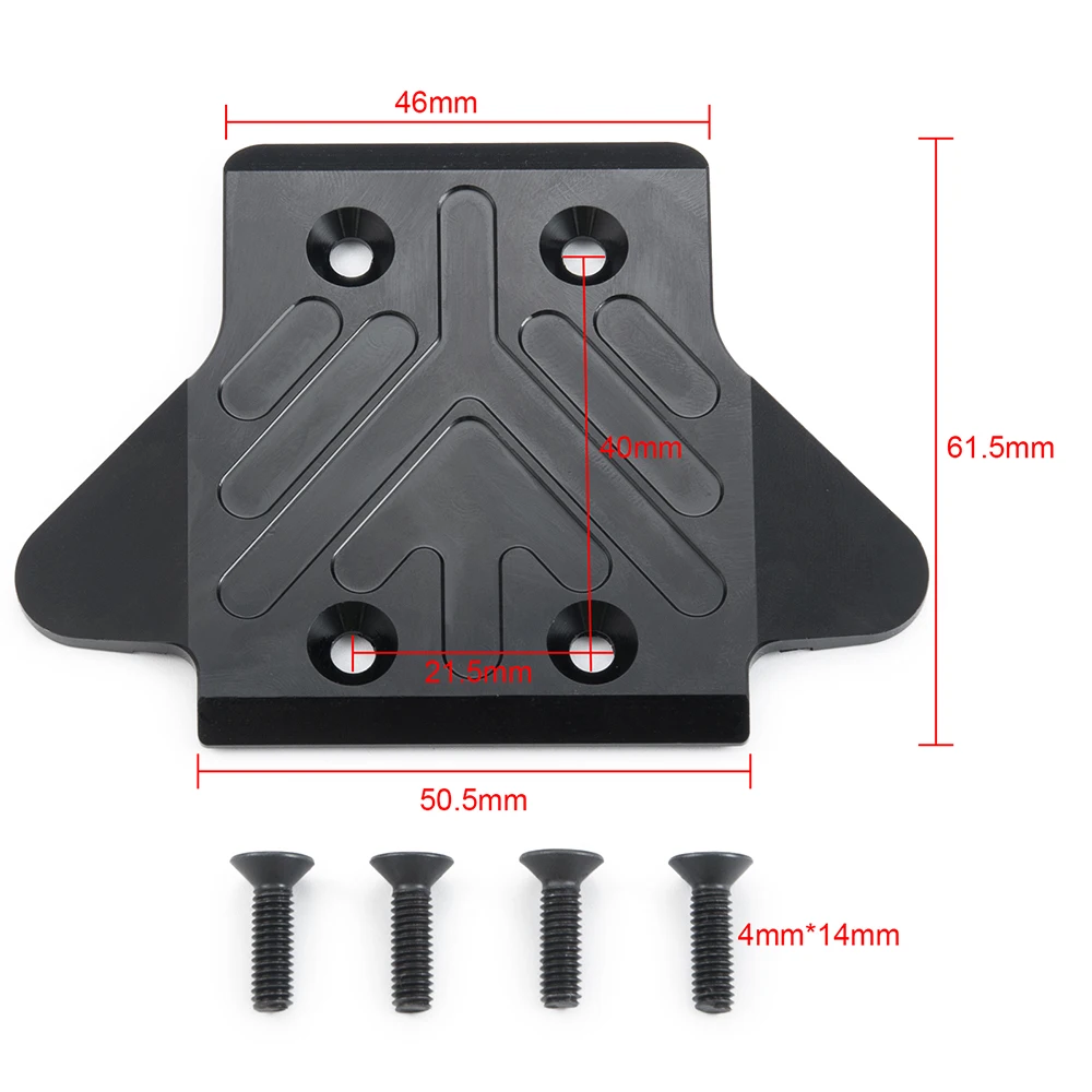 AXSPEED-Placa de cubierta protectora inferior de eje trasero de Metal para coche de control remoto, piezas de actualización de camión, 1/8, KRATON TALION 6S