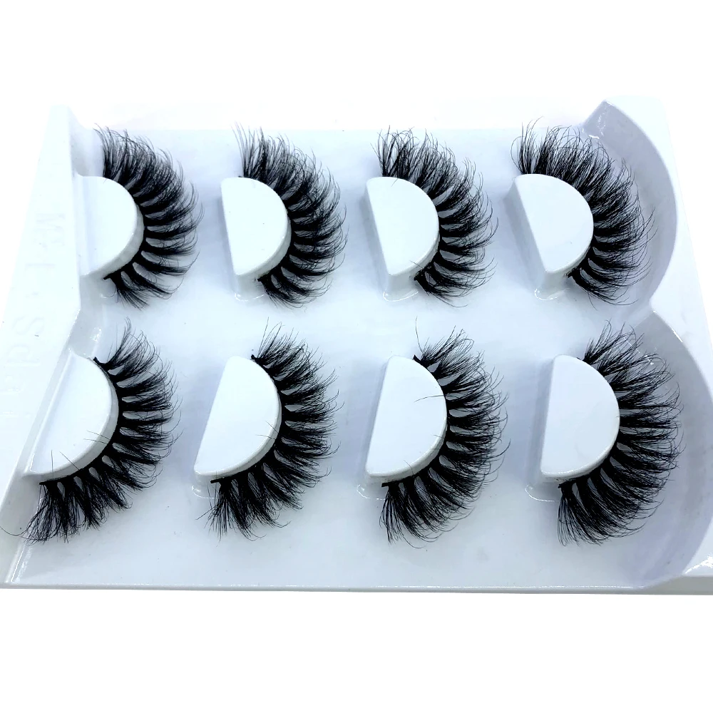 HBZGTLAD 4 Paar Natürliche Falsche Wimpern Lange 3D Nerzwimpern Wimpernverlängerung Nerzwimpern für Schönheit – Detail 19