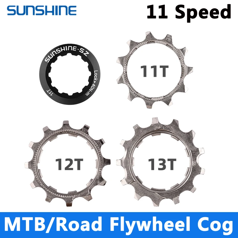 SUNSHINE MTB Bicycle Flywheel Cog 8 9 10 11 12 Speed 11T 12T 13T Cassette Parts Compatible For SHIMANO SRAM freewheel Teeth