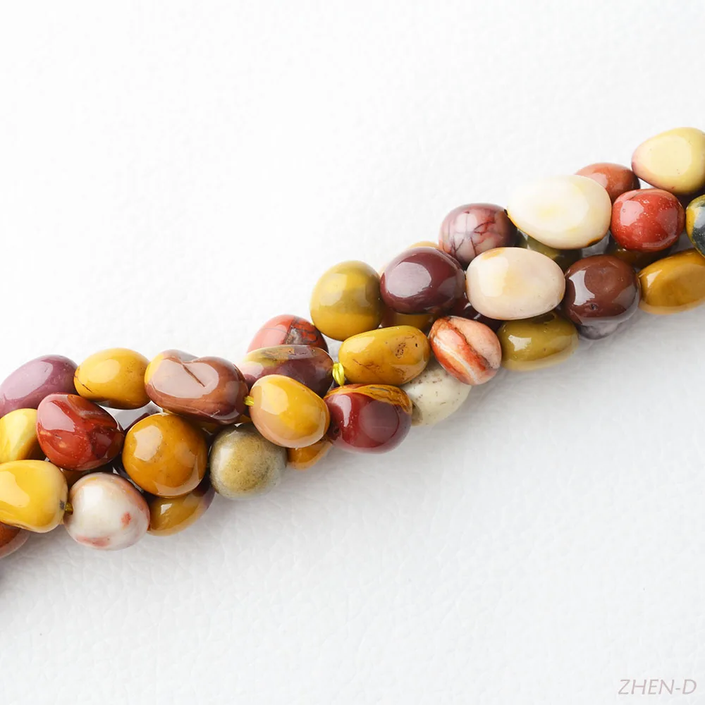 ZHEN-D Natural Mookaite Mookite Jaspers High Quality Colorful Beads DIY for Jewelry Gemstone Handmade Accessories Design Gift