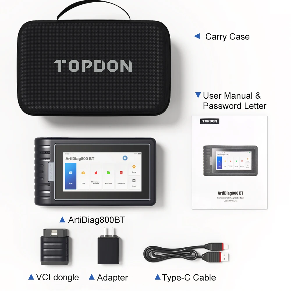 Cost-effective  Artidiag800bt 2021 Topdon Artidiag Ad 800bt Artidiag800bt Ad800bt 800 28 Reset Pk Autel Maxicom Mk808 Mx808