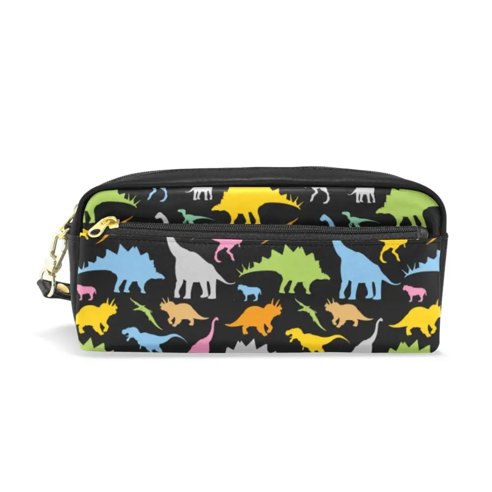 

Big Zipper Pencil Case School Pencil Case for Girls Boys Student Stationery Dinosaur print Pencil Bag Pen Box School Supplies