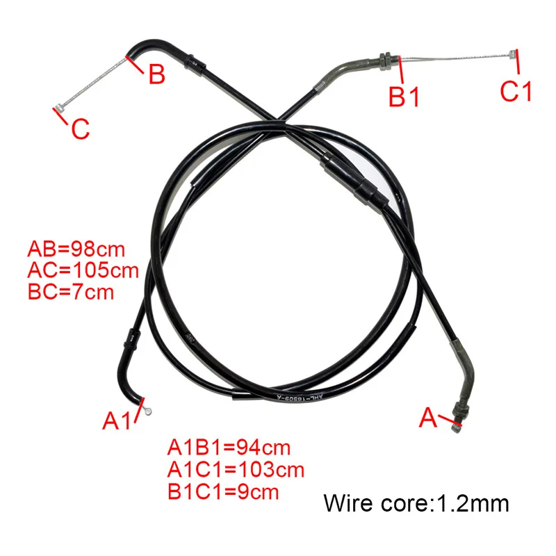 Road Passion Motorcycle Throttle Line Cable Wire For SUZUKI Djebel 250 DR-Z250 DR-Z400 DRZ400E For Kawasaki KLX400R KLX400SR