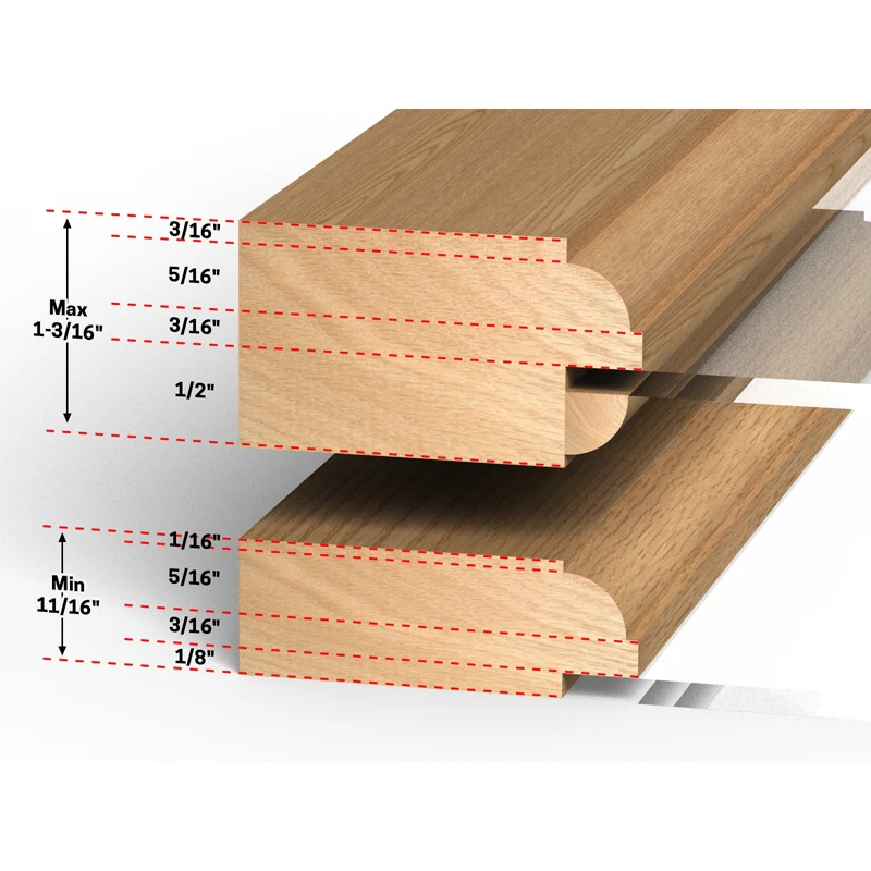 CHWJW 3PC 12mm Shank Glass Door Router Bits Round-Over Bead Set w/ Cutter Tenon Cutter for Woodworking Tools