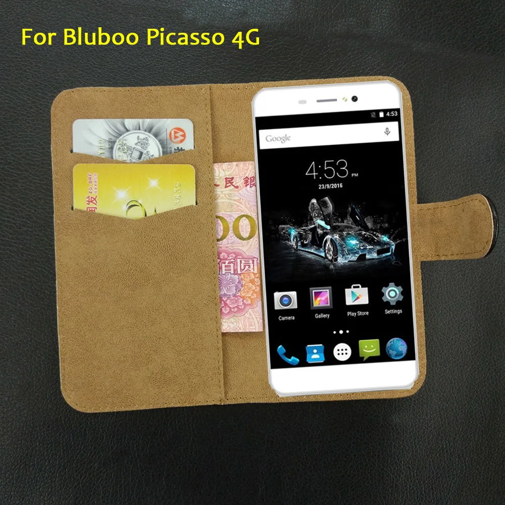 6 Colors Bluboo Picasso 4G Case Flip Leather Fashion Vintage Luxury Multi-Function Bluboo Picasso 4G Phone Cover Card Slots