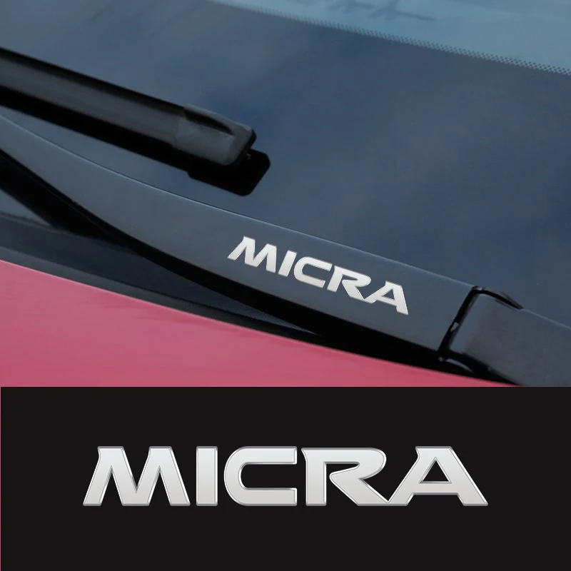 Metal emblem Auto Decor Decals Reflective Car Window Wiper Stickers For Nissan Micra K11 K12 K13 K14 Car Styling