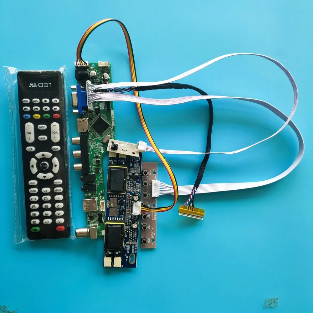 

for LM190E08-TLL1 Resolution TV VGA AV Digital Signal 30pin VGA kit 4 lamps LCD 1280X1024 19" Controller Board