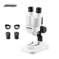 Binocular Stereo Microscope 20X/40X Above LED Lights PCB Solder Tool Mobile Phone Repair Mineral Watching Microscope