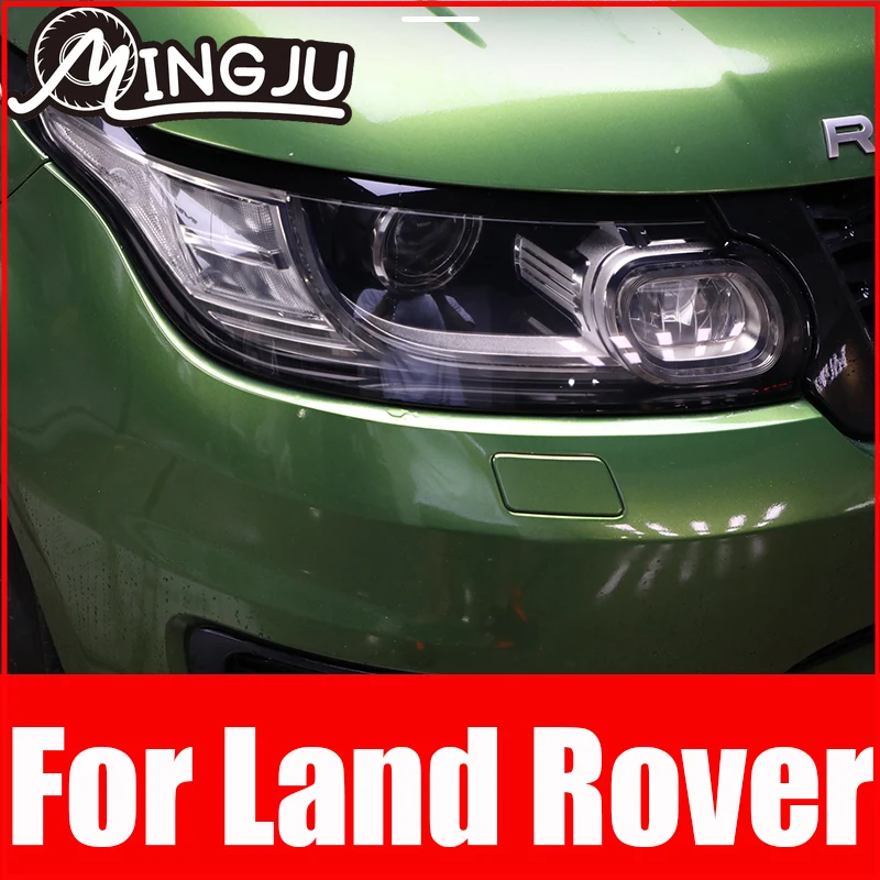 

For Land Rover Range Rover Sport Vogue Velar Evoque L494 L405 Discovery 5 Sport Car TPU Smoked Black Headlights Protector Film