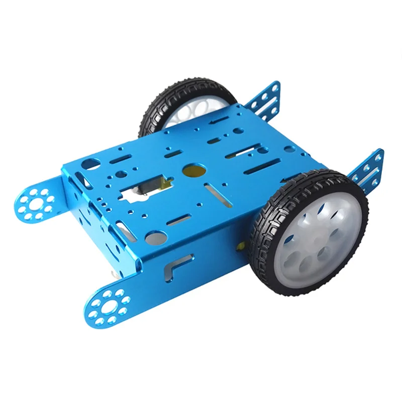 2WD Nhôm Xe Mới Giáo Dục Đồ Chơi Robot Thông Minh Trên Xe Ô Tô Khung Xe Hợp Kim 2WD Robot Thông Minh Sườn Xe Ô Tô Bộ DIY MBOT Xe Ô Tô