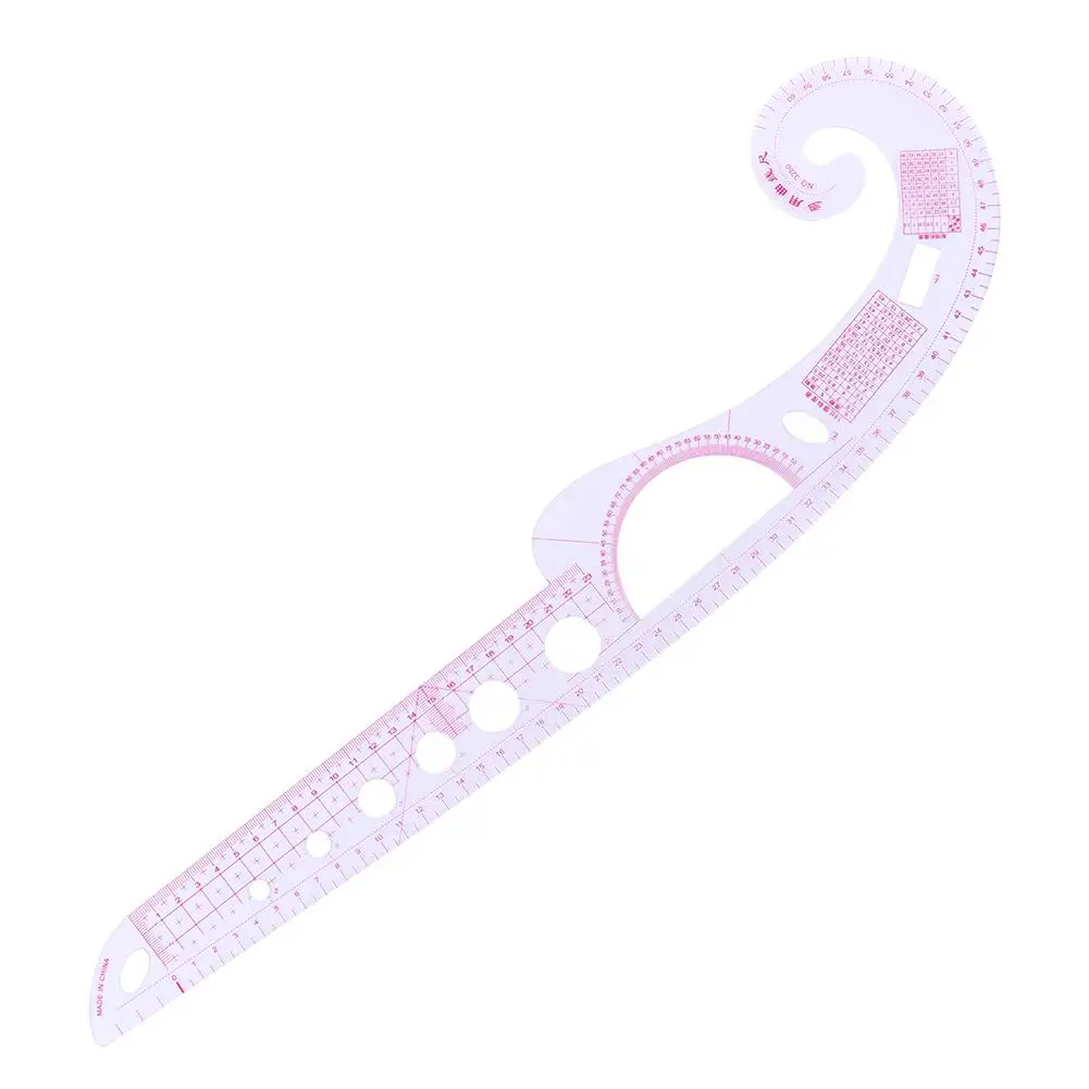 Sewing Tools Soft Curve Measure Tailor Ruler Plastic Comma Shaped Portable Measure Accurately Tools Ruler for Clothing