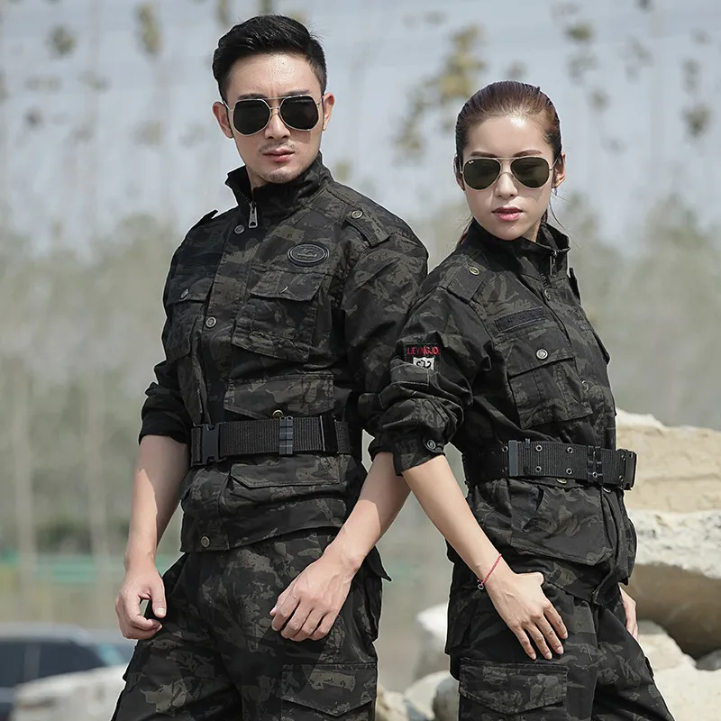 Hunting Uniform Tactical Camouflage Clothes Winter Cotton Warm Suit Men Black Camo  Uniforms  Hunting Clothing Female