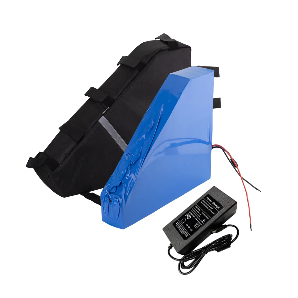 

With charger 48V 70Ah 13S20P ebike battery Li-ion triangle bag electric bicycle Tricycle motorcycle 410x90x460x100x110x345mm