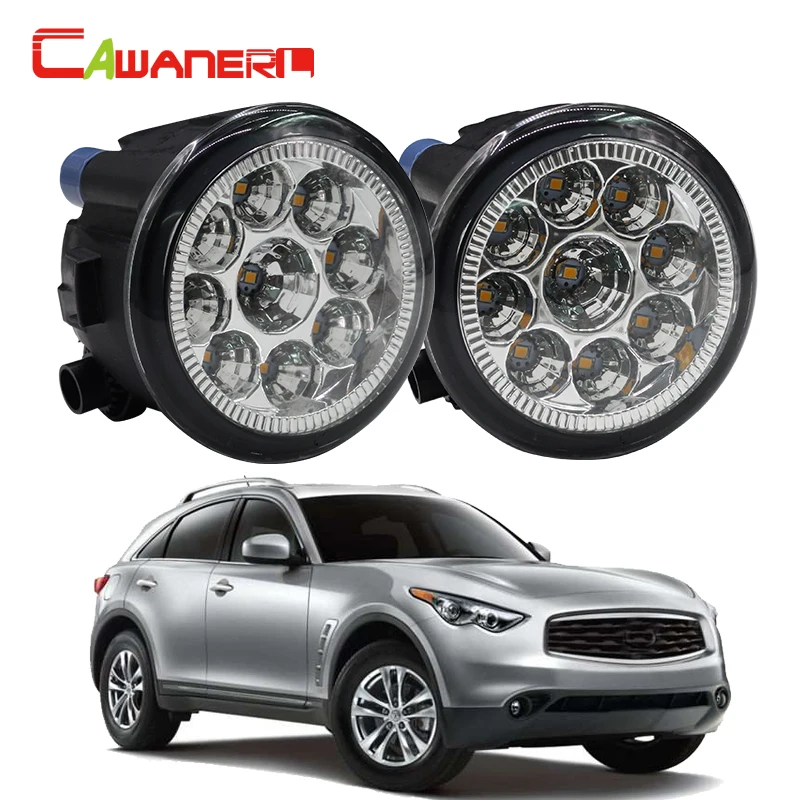 

Cawanerl H8 H11 Car LED Light Right + Left Fog Light DRL Daytime Running Light 12V DC 1 Pair For Infiniti FX35 3.5L V6 2006-2012