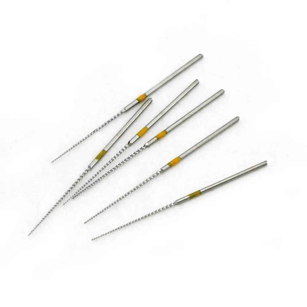 6pcs/Bottle Dental U files Root Canal Endodontic Files NITI with Scaler Tips E1 E2 For EMS Woodpecker Ultrasonic Scalers