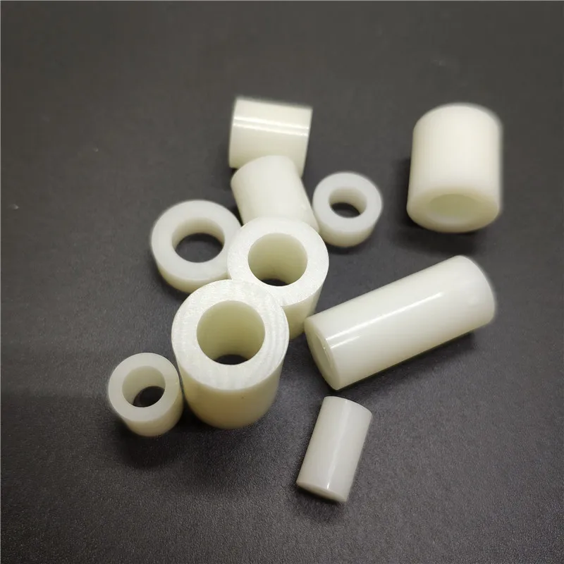 M7 M9 M11 z tworzywa sztucznego okrągły otwór kolumna izolacyjna Nylon ABS Hollow kolumna izolacji z białego przez nylonowy rękaw — zdjęcie 3