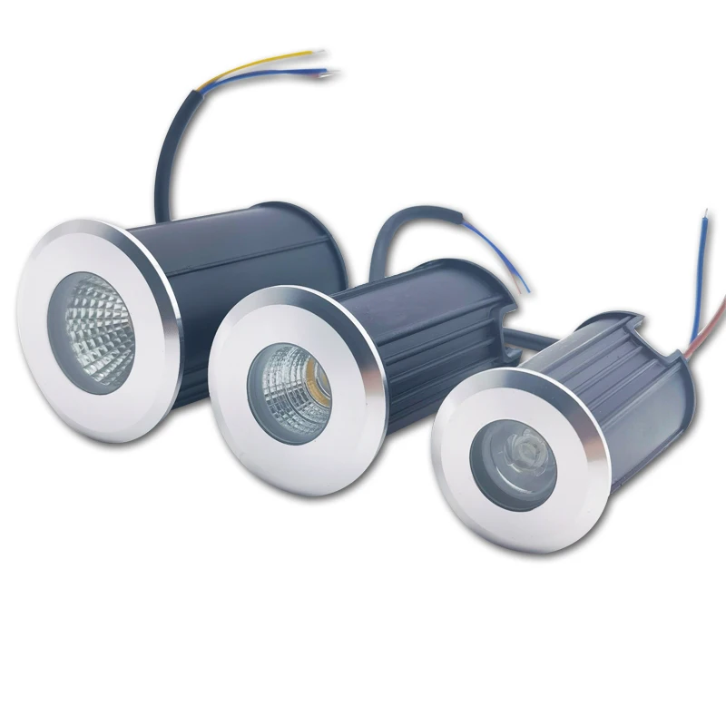 Spot lumineux LED encastrable dans le sol, conforme à la norme IP67, éclairage d'extérieur, luminaire de paysage, idéal pour un jardin, un plancher, un sentier ou une cour, 1/3/5W, dc 12/24V, ac 85/265V