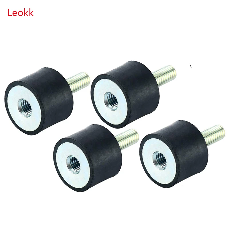 

4Pcs M8 Thread Rubber Mounts, Shock Absorber Anti Vibration Mount Bobbin Isolator Cylindrical Shock Absorber