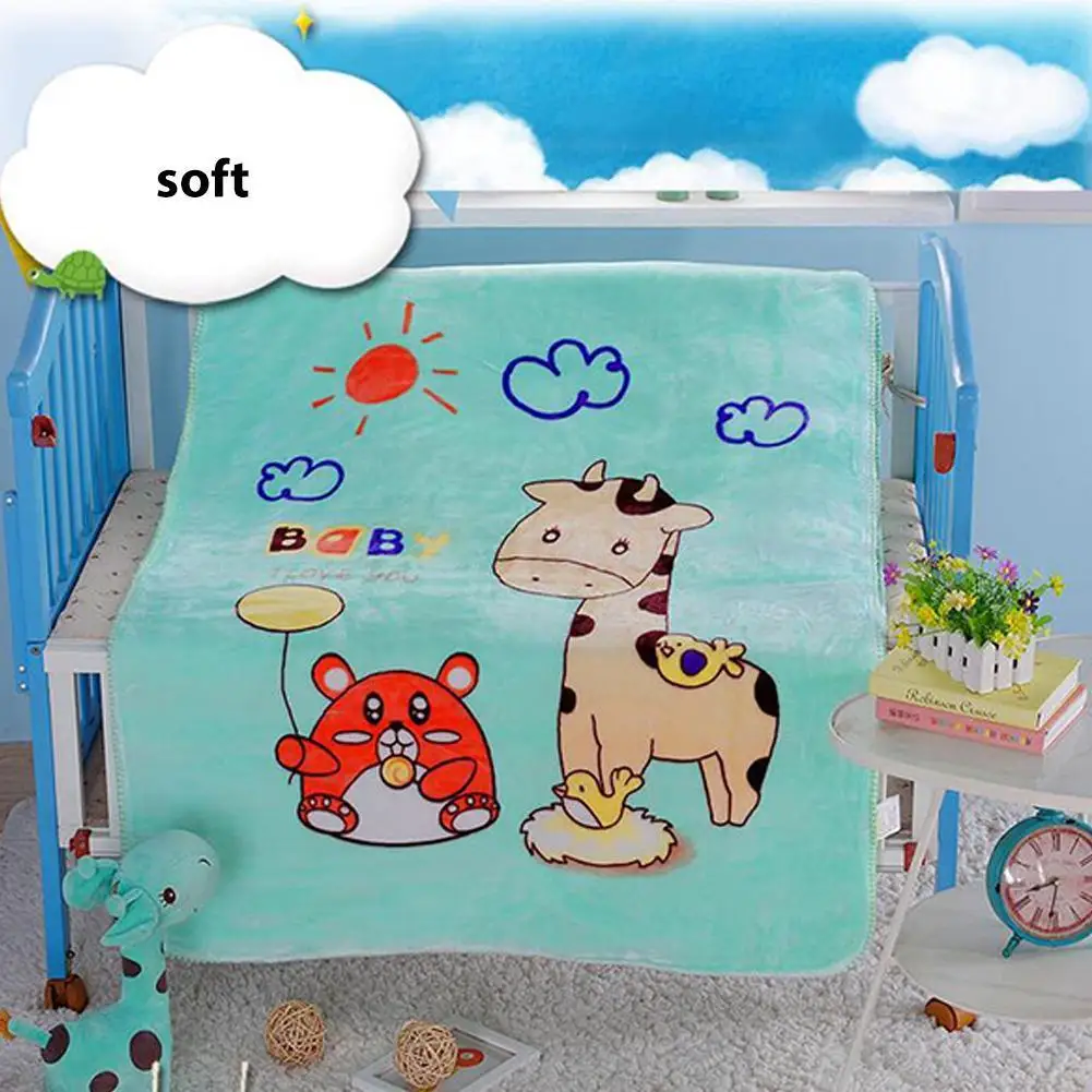 

46 1PC Thicken Cartoon Printing Air Conditioning Blanket for Baby Sleeping