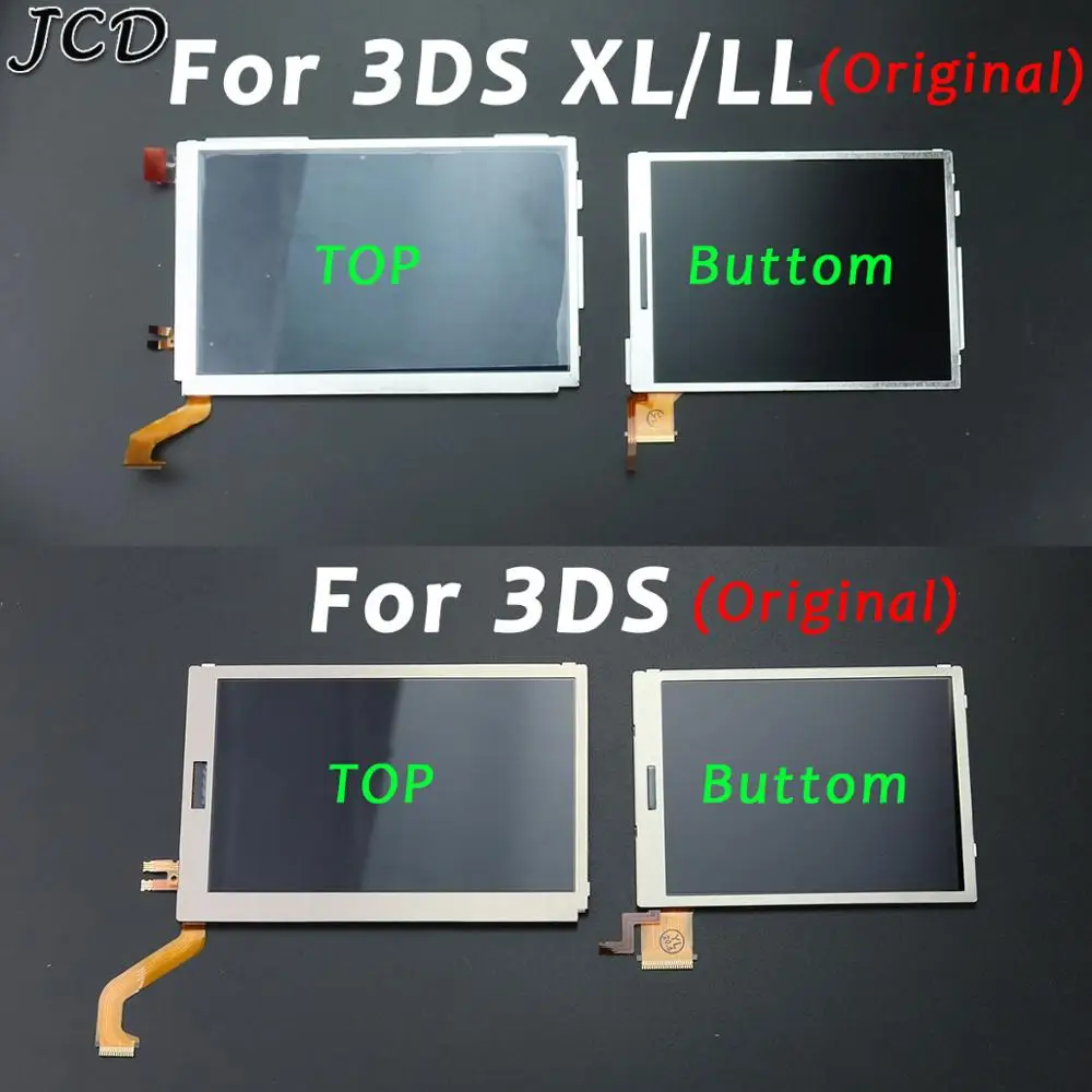 

JCD For 3DS XL LL Top Upper & Bottom Lowe LCD Screen Display For 3DS Replacement Accessories Repair