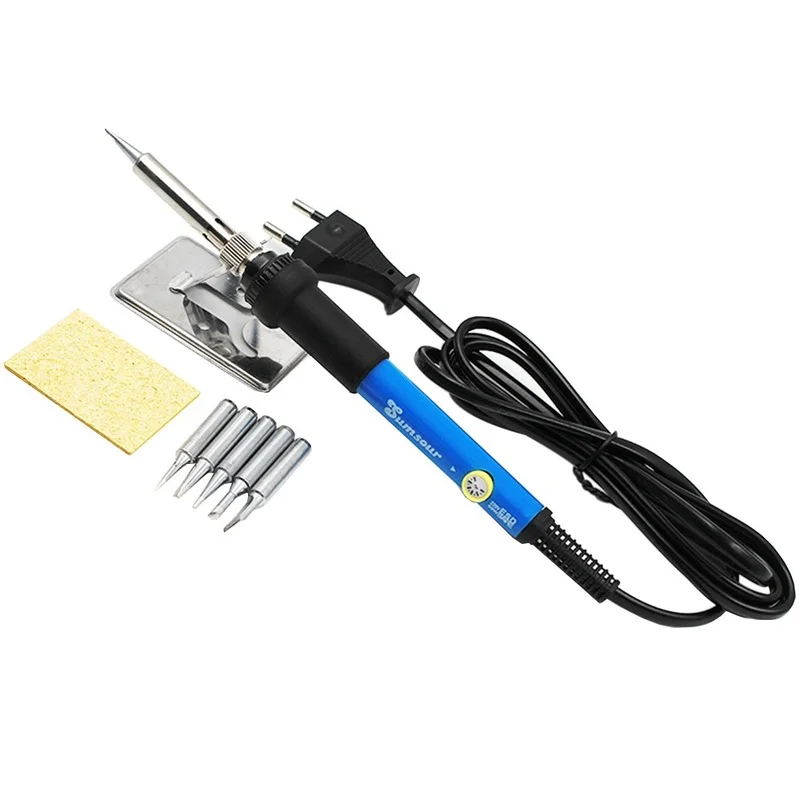 Mini fer à souder électrique à température réglable, station de expédi, crayon chauffant à poignée, outils de réparation de soudage, 60W