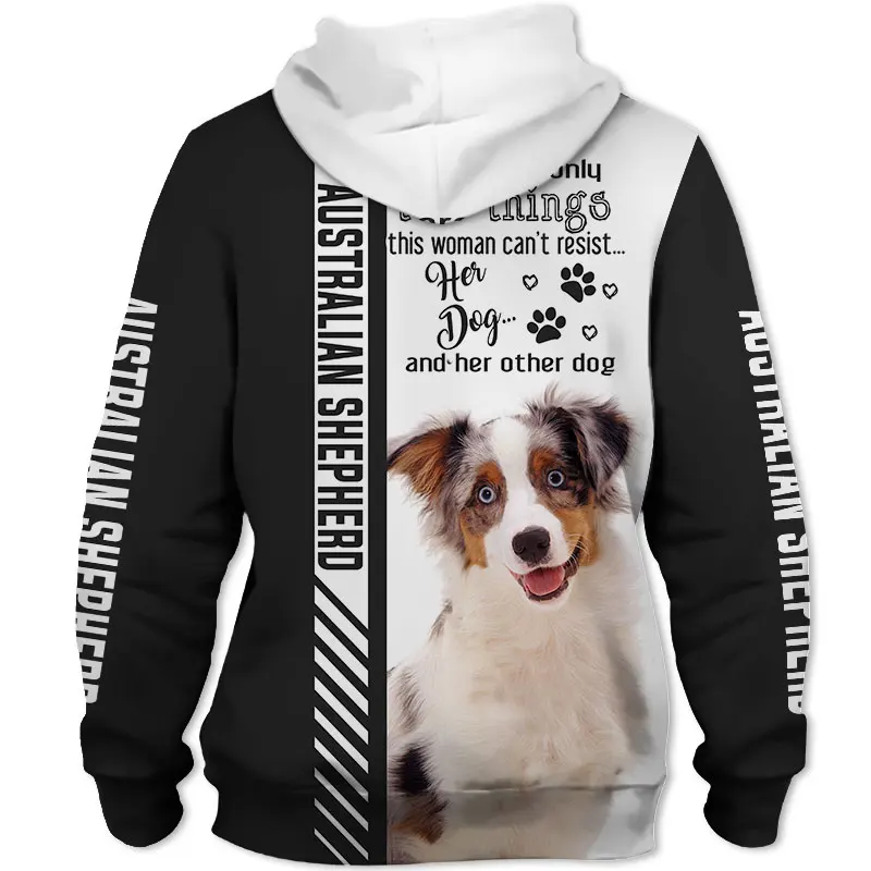 Australian Shepherd 3D Printed Jacket Men/women Harajuku Hoodie Unisex Casual Streetwear Sweatshirt Pullover Sudadera Hombre-55