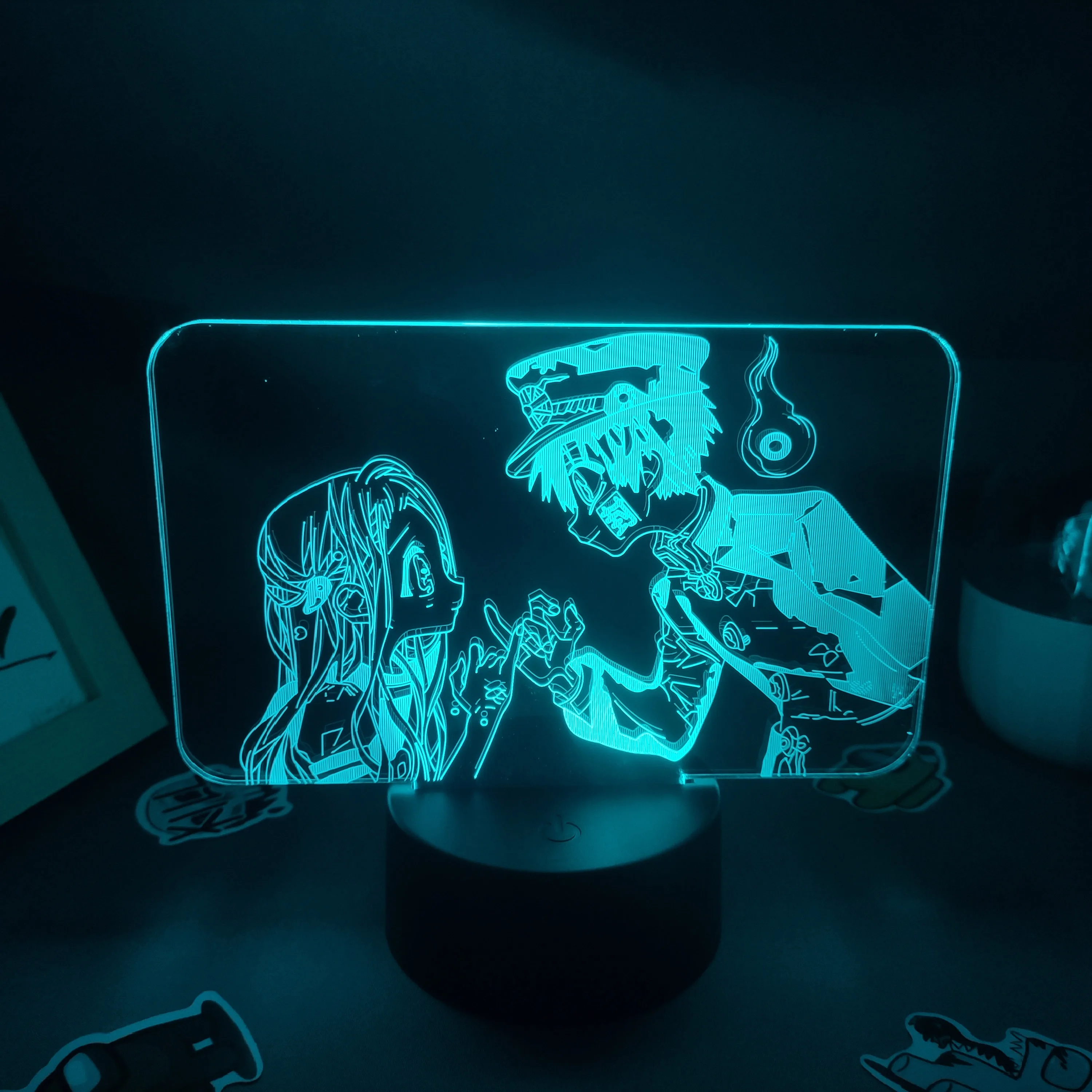 Anime Toilet Bound Hanako kun Figure 3D Led Neon Night Lights Xmas Gift For Boyfriend Kid Bedroom Table Decor Manga Lava Lamp