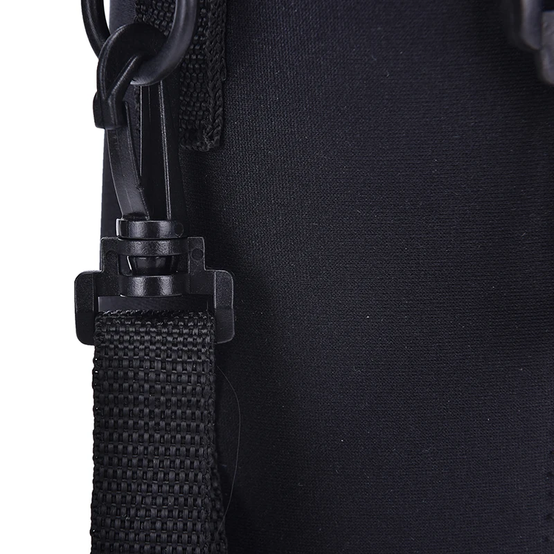 1000ML Black Shoulder Strap Water Bottle Cover Bag Pouch Strap Neoprene Water Bottle Carrier Insulated Bag Pouch Holder