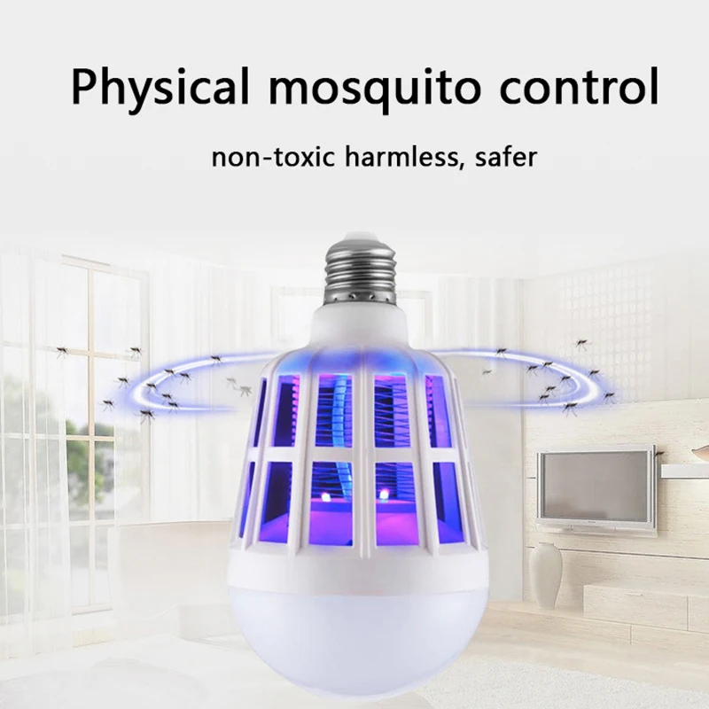 Anti Mosquito Lamp Led Bulb Uv Lighting Killer 220v 110V White Bulbs Control Dual-purpose 3 Stage Switch Emergency Electric