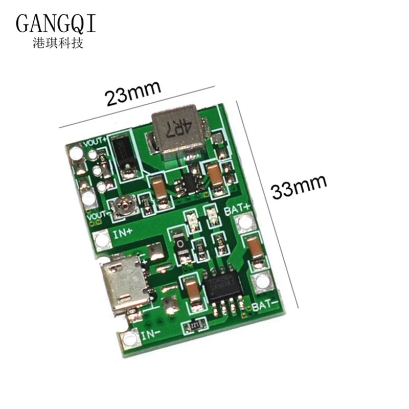 5 PCS 3.7V 9V 5V 2A Adjustable Step Up 18650 Lithium Battery Charging Discharge Integrated Module