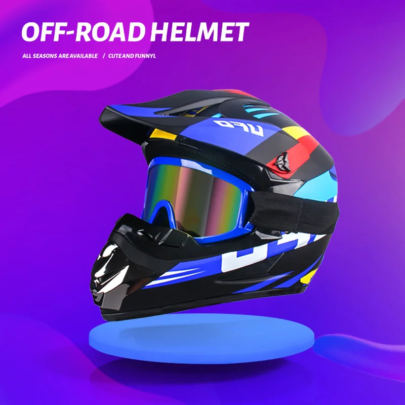 UCHOOSE Capacete De Moto Professionele Motorhelm Motocross Off-Road Helm Kinderen Moto Bike Accessoires ATV Ike Downhill