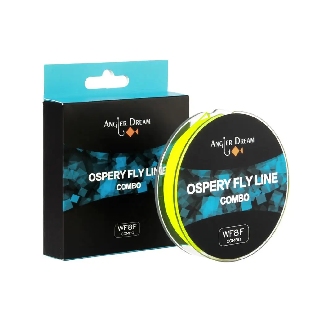 ANGLER DREAM Fly Fishing Line Combo Weight Forward Fishing Accessories Fly Line Floating 100FT With Backing And Tapered Leader