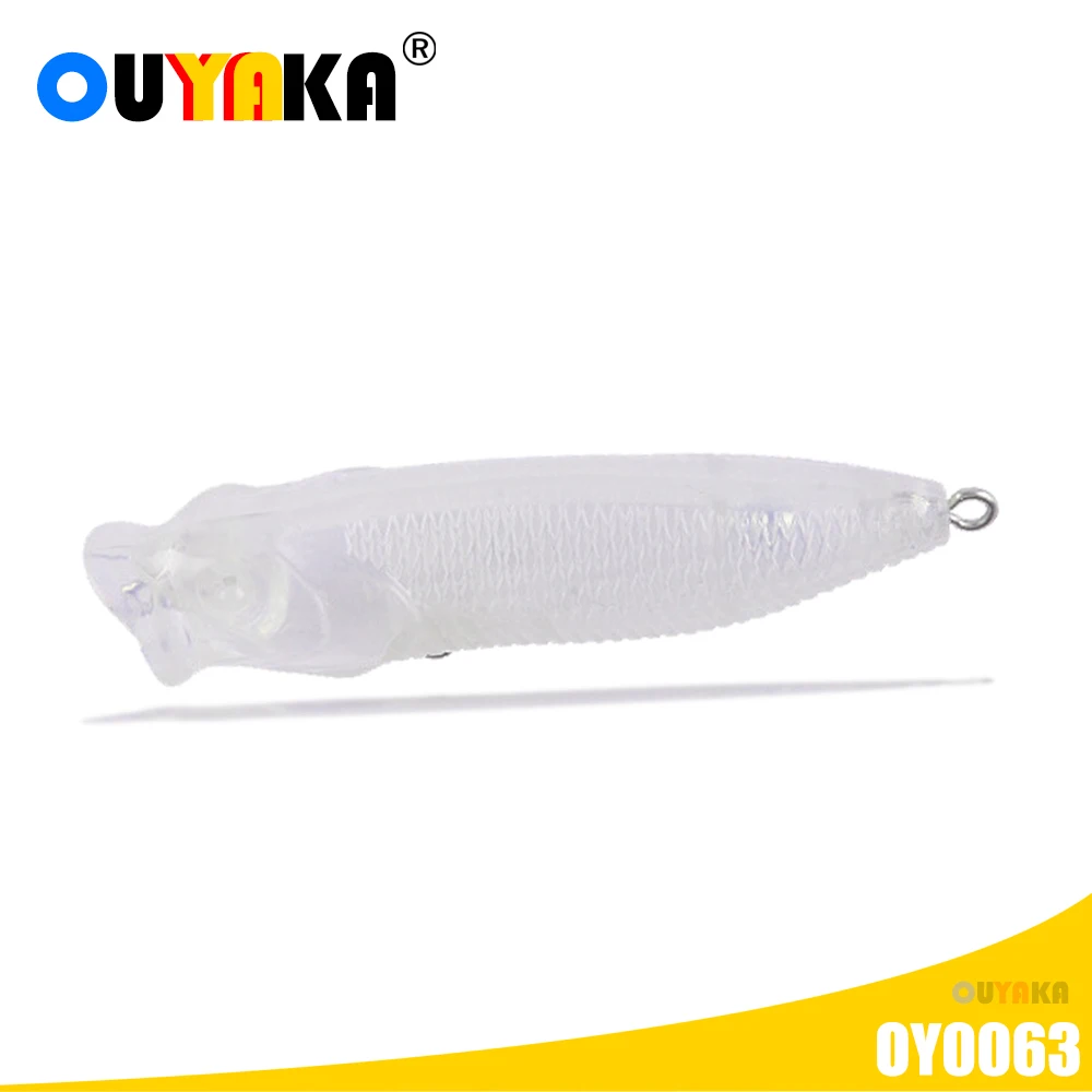 

Fishing Accessories Lure Popper Isca Artificial Diy ABS Blank Unpainted Lures Weights 5g 65mm Floating Pesca Pike Tackle Leurre