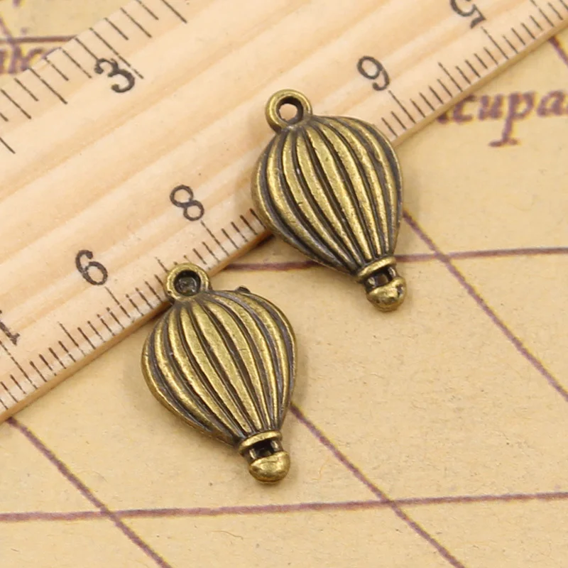 15pcs Charms Hot Air Balloon 21x13mm Tibetan Silver Color Pendants Antique Jewelry Making DIY Handmade Craft