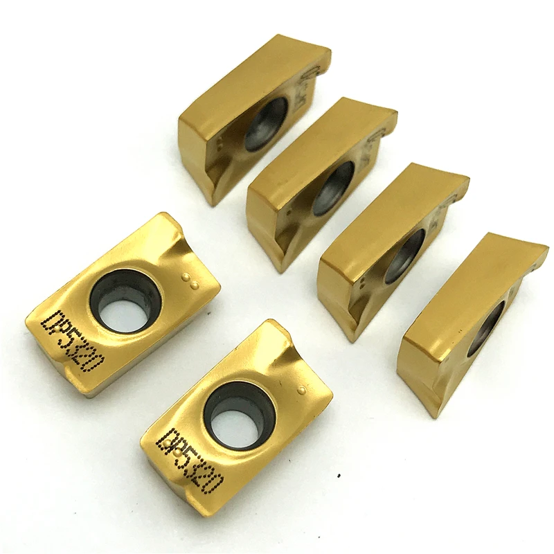 Imagem -04 - Inserção de Fresagem Indexável Carbide Insere Ferramenta de Torneamento Ferramenta de Corte Cnc Apmt 1604 para Bap400 Apmt1604 Dp5320