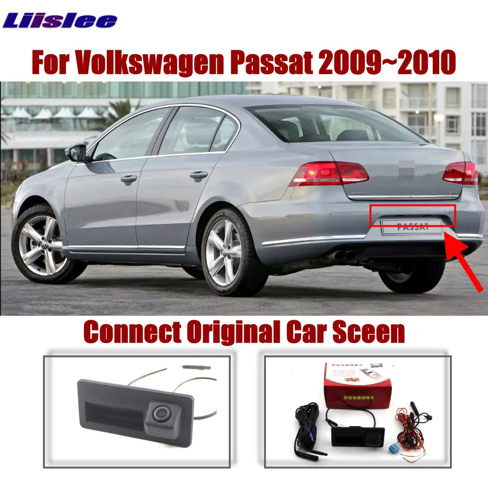 

Заводская камера заднего вида для VW Passat (B7) 2010-2015 с системой MQB MIB, оригинальный дисплей, комплект аксессуаров для парковки