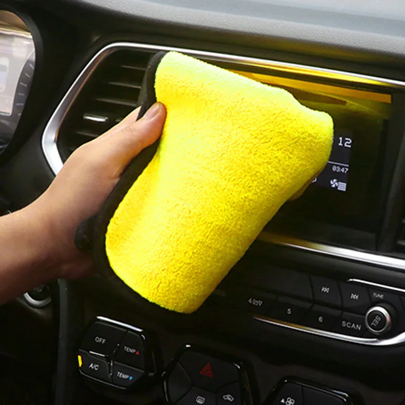 2018 new 30 * 30 cm car wash microfiber towel for Kia Rio K2 K3 K5 K4 Cerato,Soul,Forte,Sportage R,SORENTO,Mohave,OPTIMA