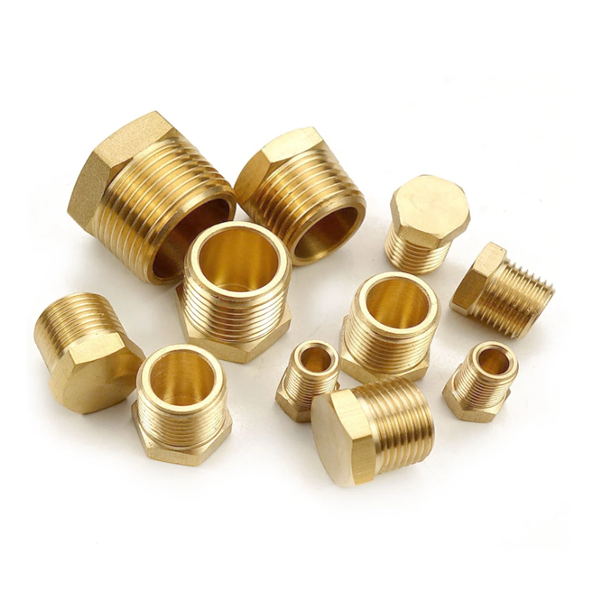 Adaptador de conector acoplador de latón, BSP de rosca macho 1/8 ", 1/4", 3/8 ", 1/2", 3/4 ", 1,2", 1,5 ", 1", ", 2", 1 ud.