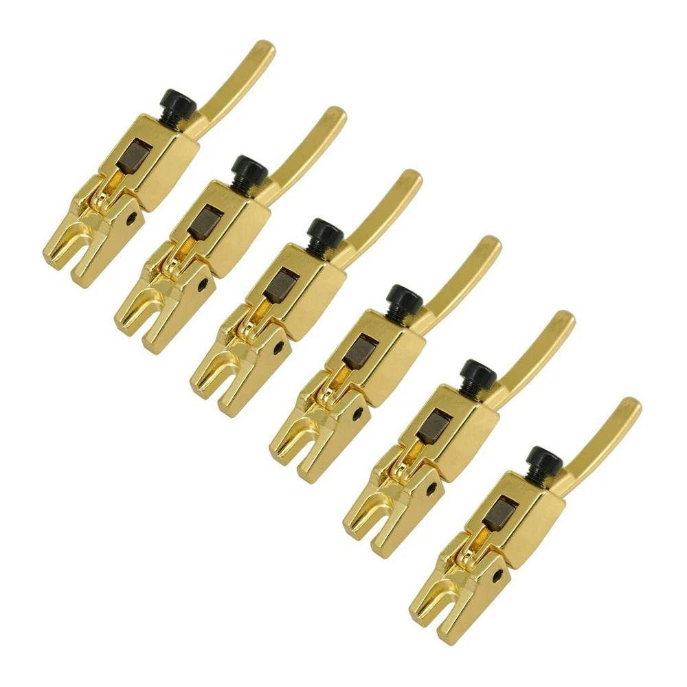 6Pcs Guitar Bridge Saddle Floyd Rose String Saddles for Electric Guitar Tremolo Bridge Double Locking