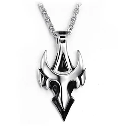 Stainless Steel Punk Rock Arrow Tauren Shape Pendant Necklace For Men Women with Chain